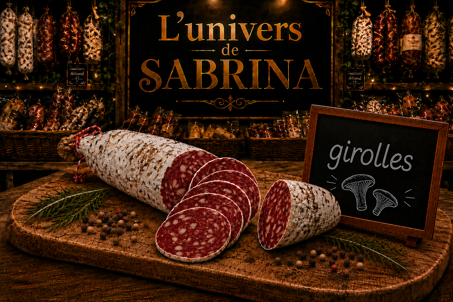 SAUCISSON SEC AUX GIROLLES 160G - 180G