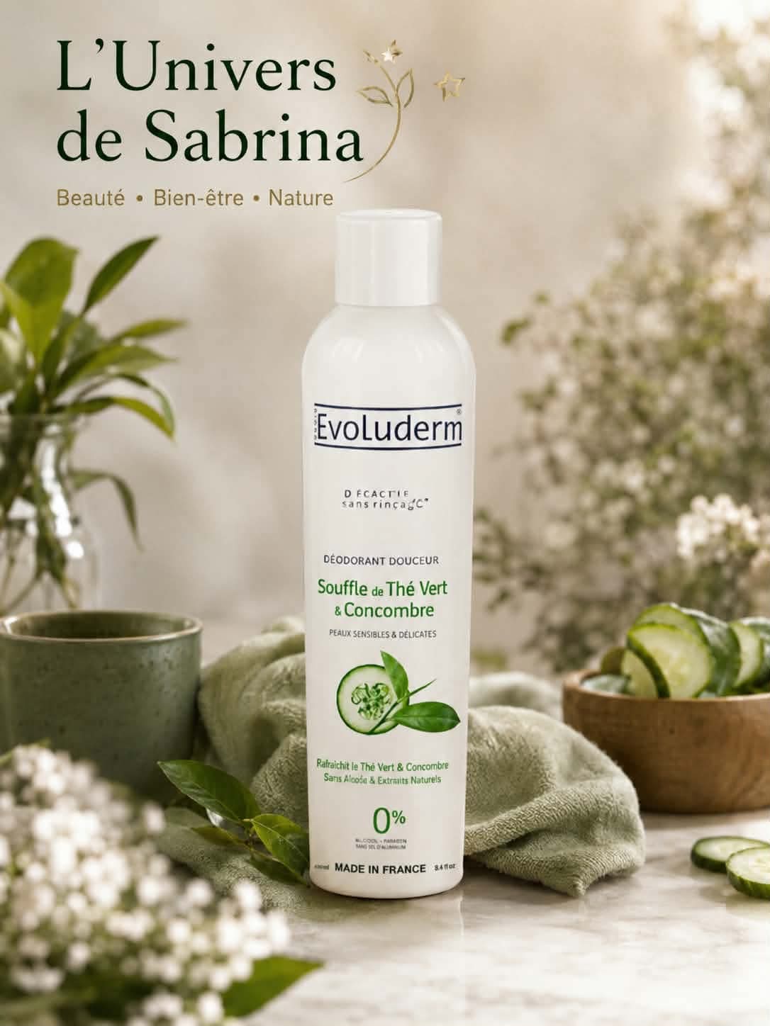 DEODORANT FRAÎCHEUR SOUFFLE DE THE VERT & CONCOMBRE