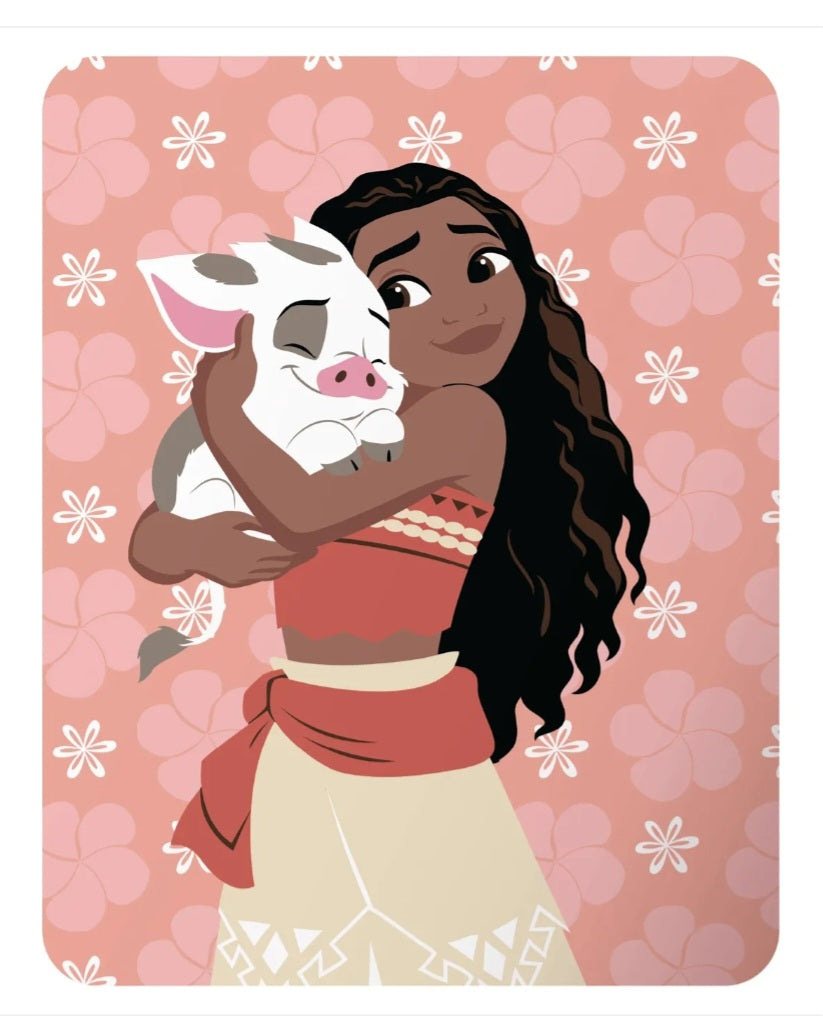 PLAID POLAIRE DISNEY HOME VAIANA PUA