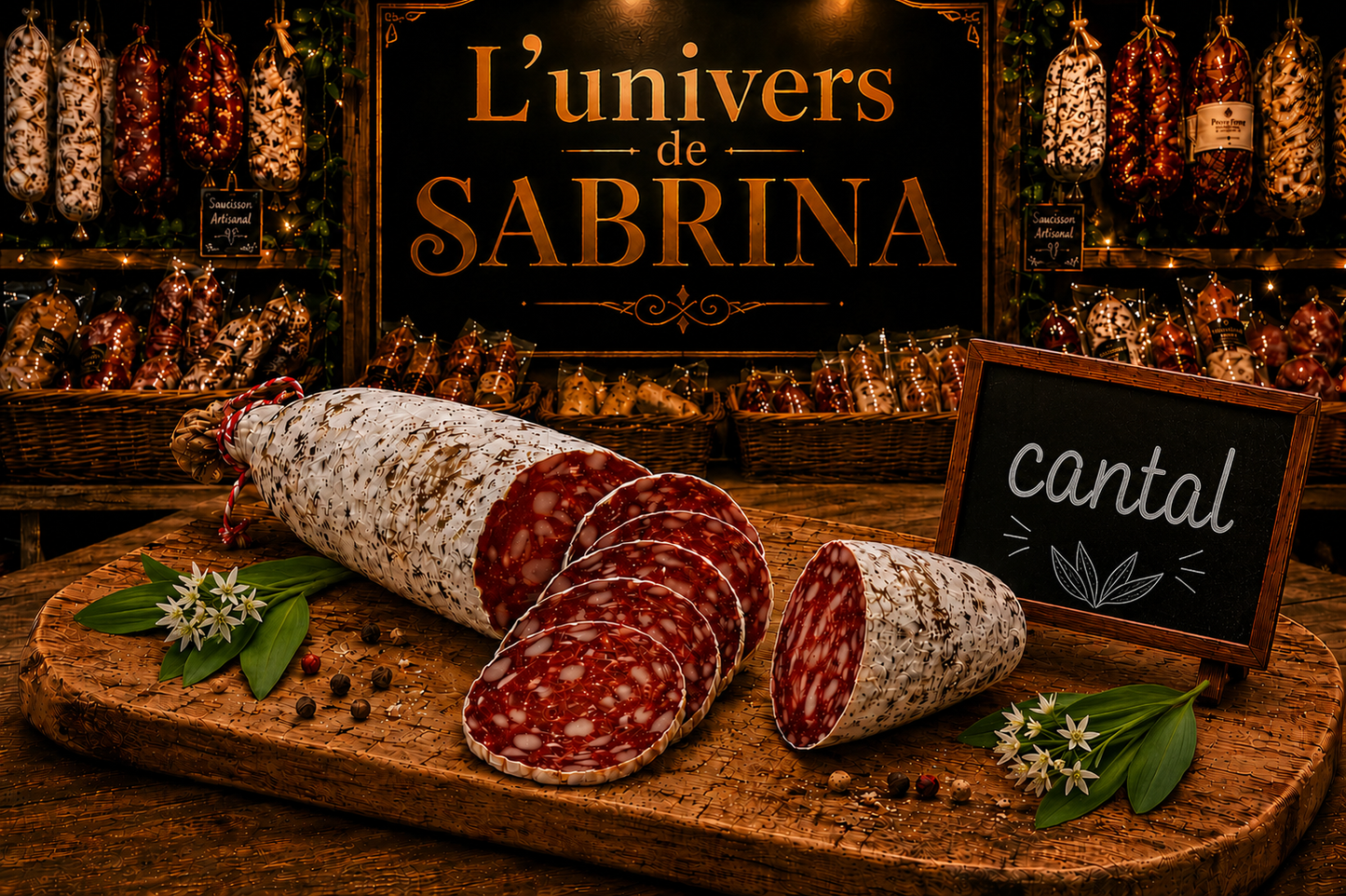 SAUCISSON SEC AU CANTAL 160G - 180G
