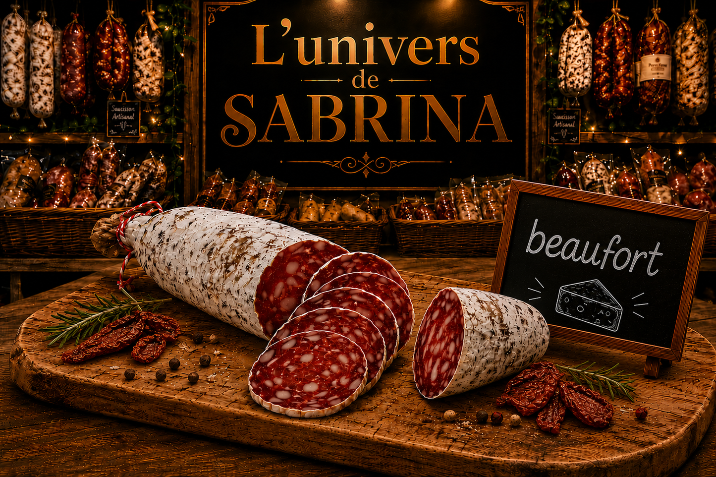 SAUCISSON SEC AU BEAUFORT 160G - 180G