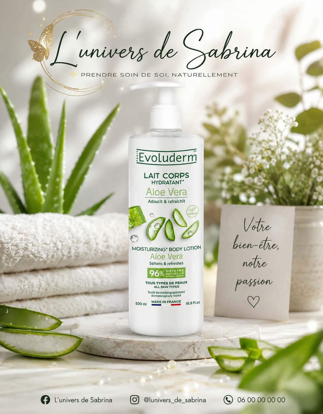 LAIT CORPS HYDRATANT ALOE VERA - 500ML