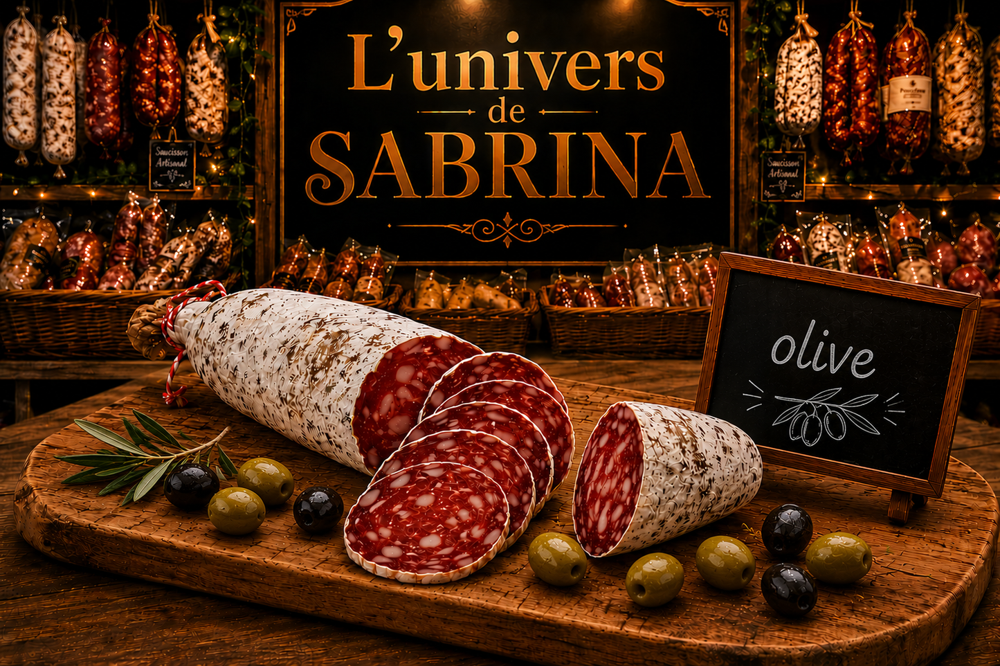 SAUCISSON AU OLIVE 160G-180G