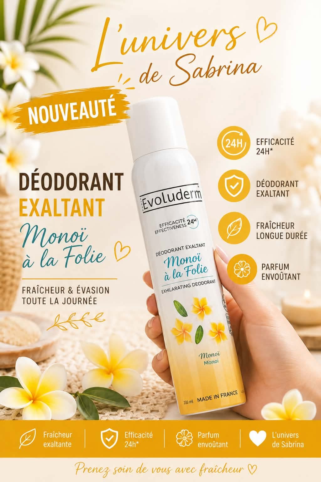 DEODORANT EXALTANT MONOI A LA FOLIE