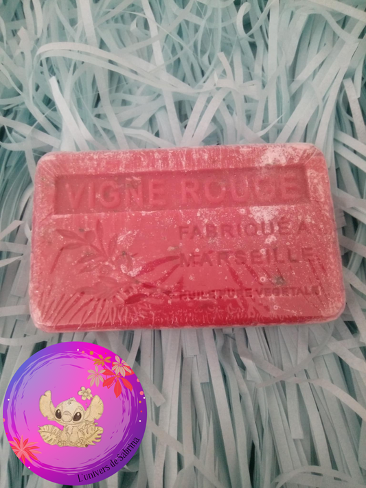 SAVON DE MARSEILLE VIGNE ROUGE