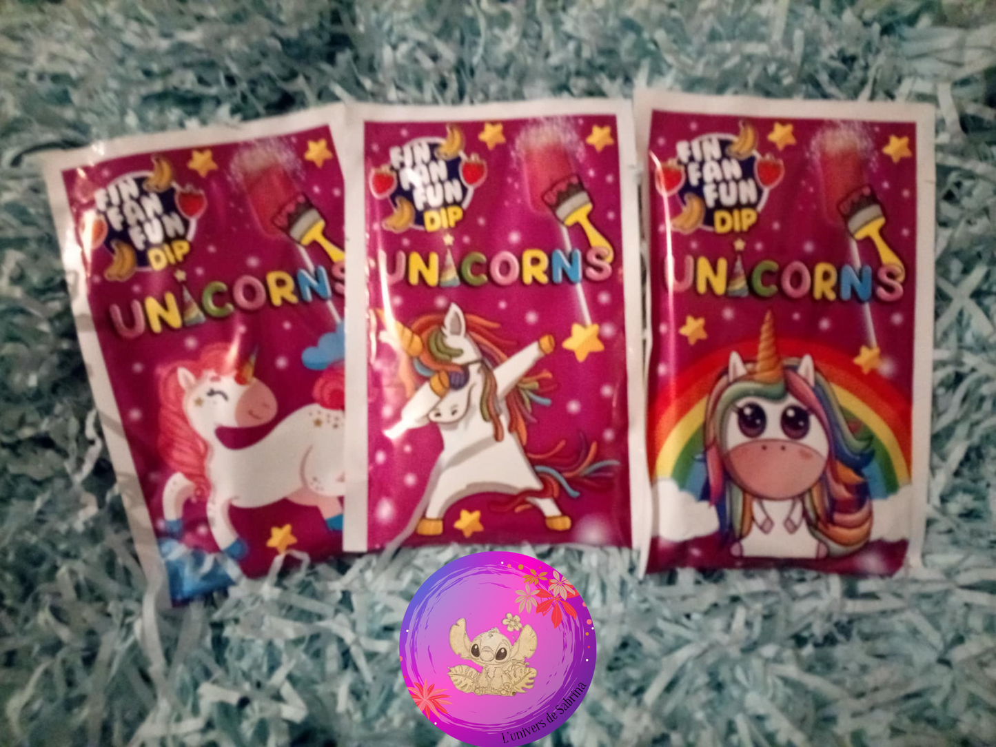 SUCETTE POUDRE LICORNE (FRAISE, BANANE)