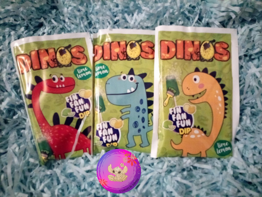 SUCETTE POUDRE DINOS (CITRON, CITRON VERT)