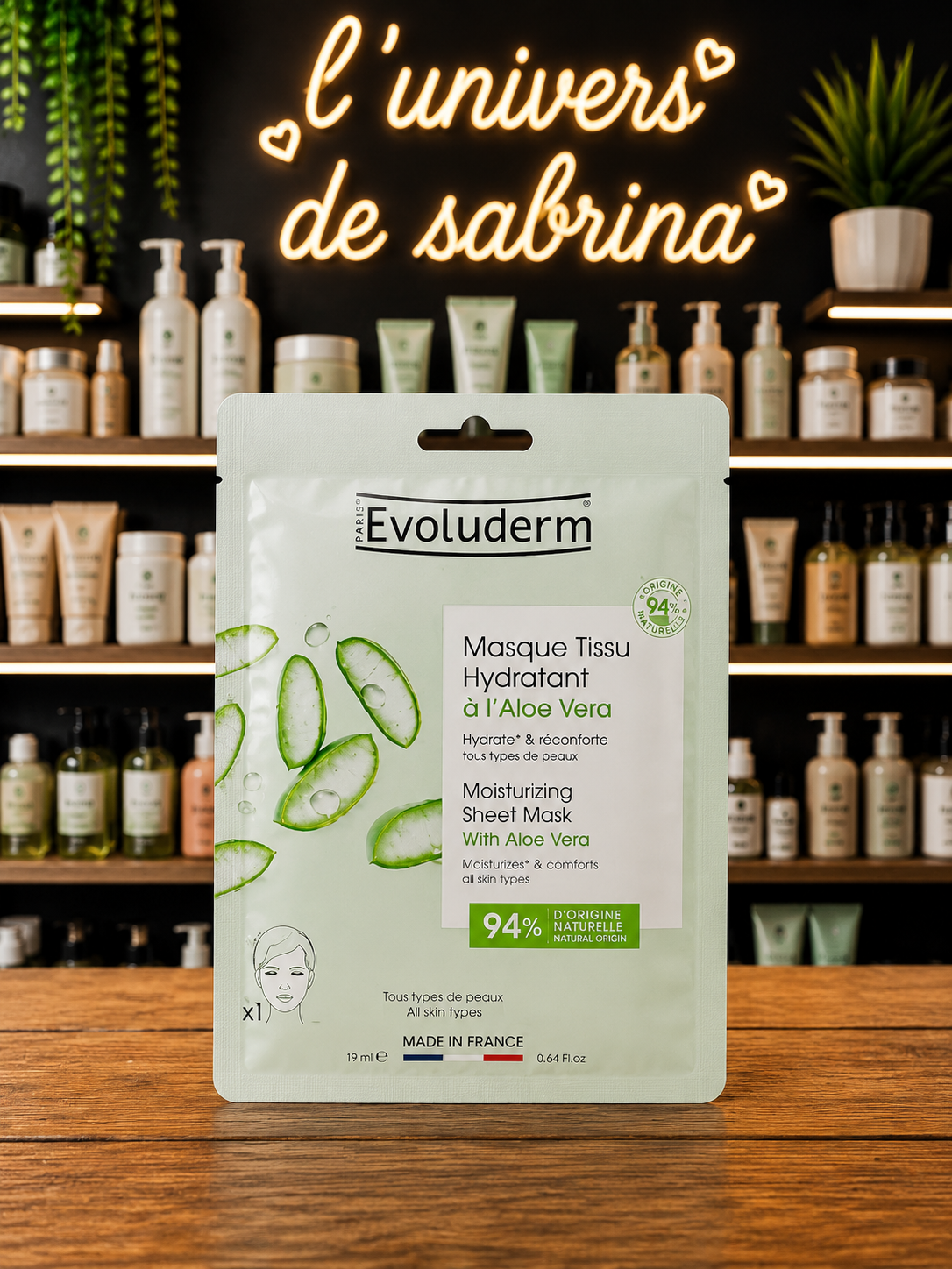 MASQUE TISSU HYDRATANT A L'ALOE VERA - 19ML