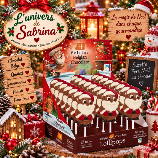 SUCETTE EN CHOCOLAT AU LAIT PERE NOËL