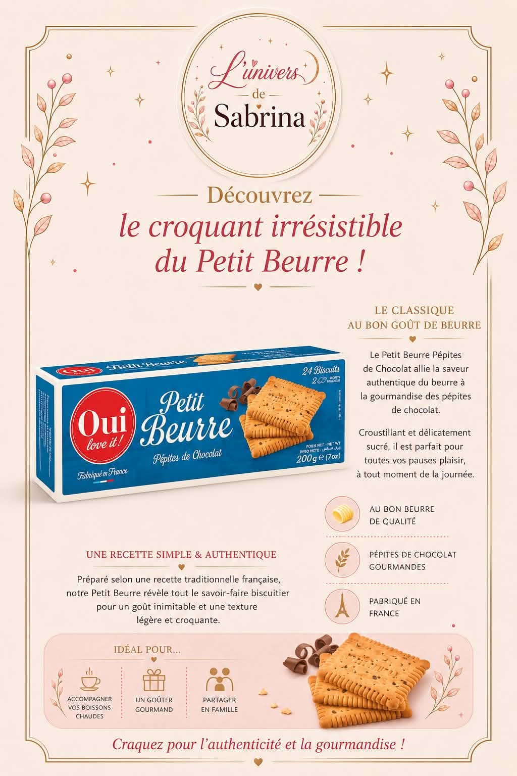 PETIT BEURRE (plusieurs parfums)