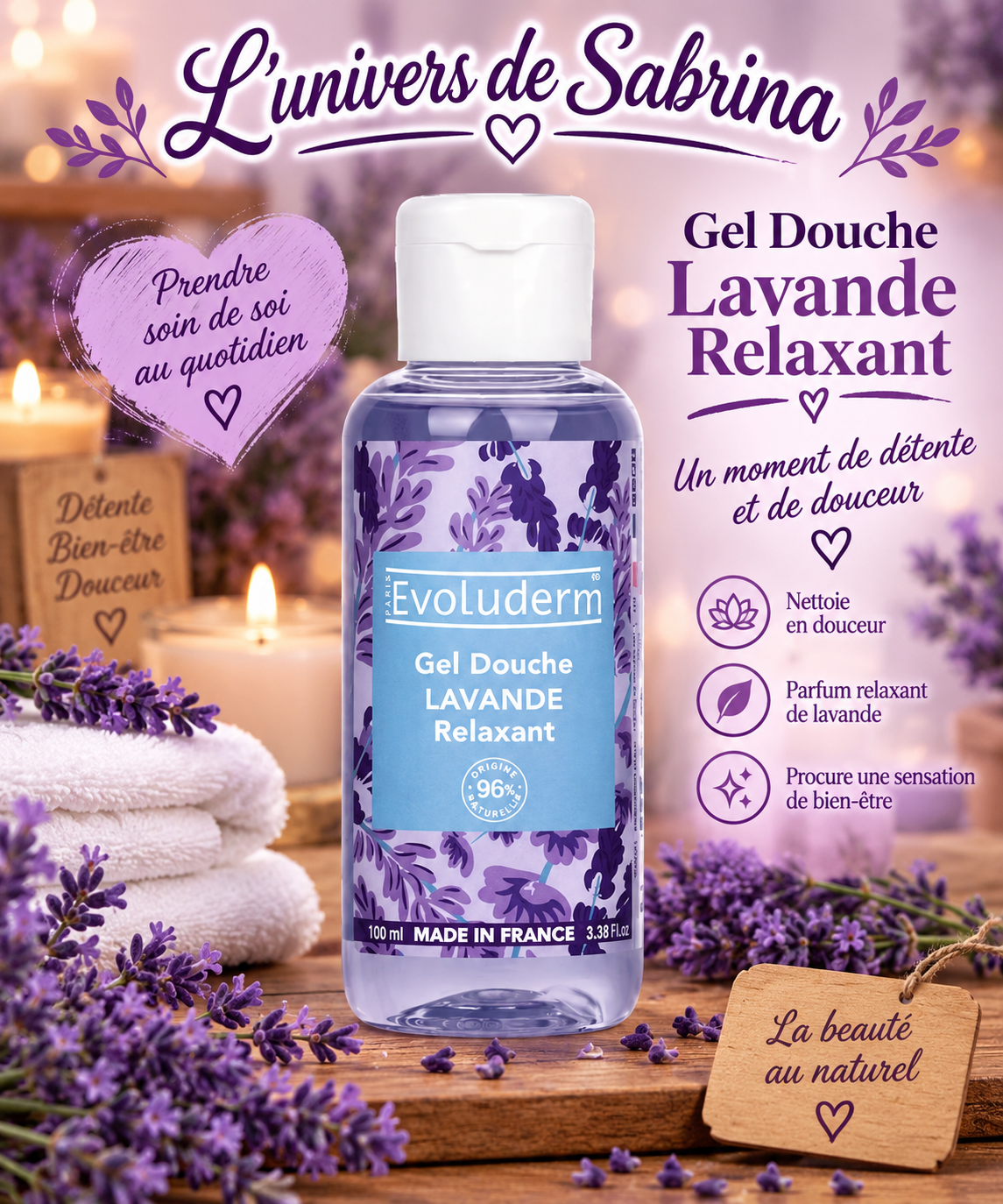 GEL DOUCHE 100ML (plusieurs senteurs)