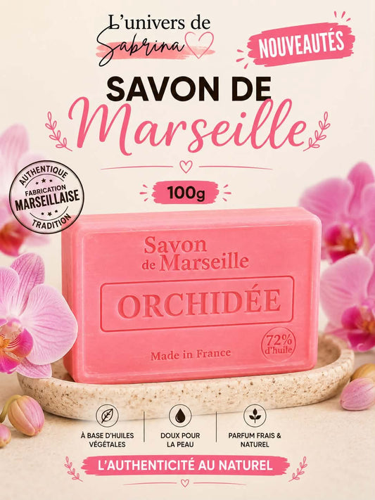SAVON RECTANGLE ORCHIDE