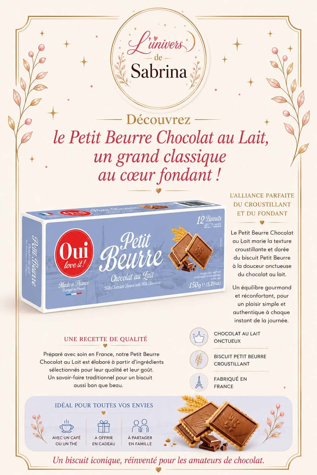 PETIT BEURRE (plusieurs parfums)