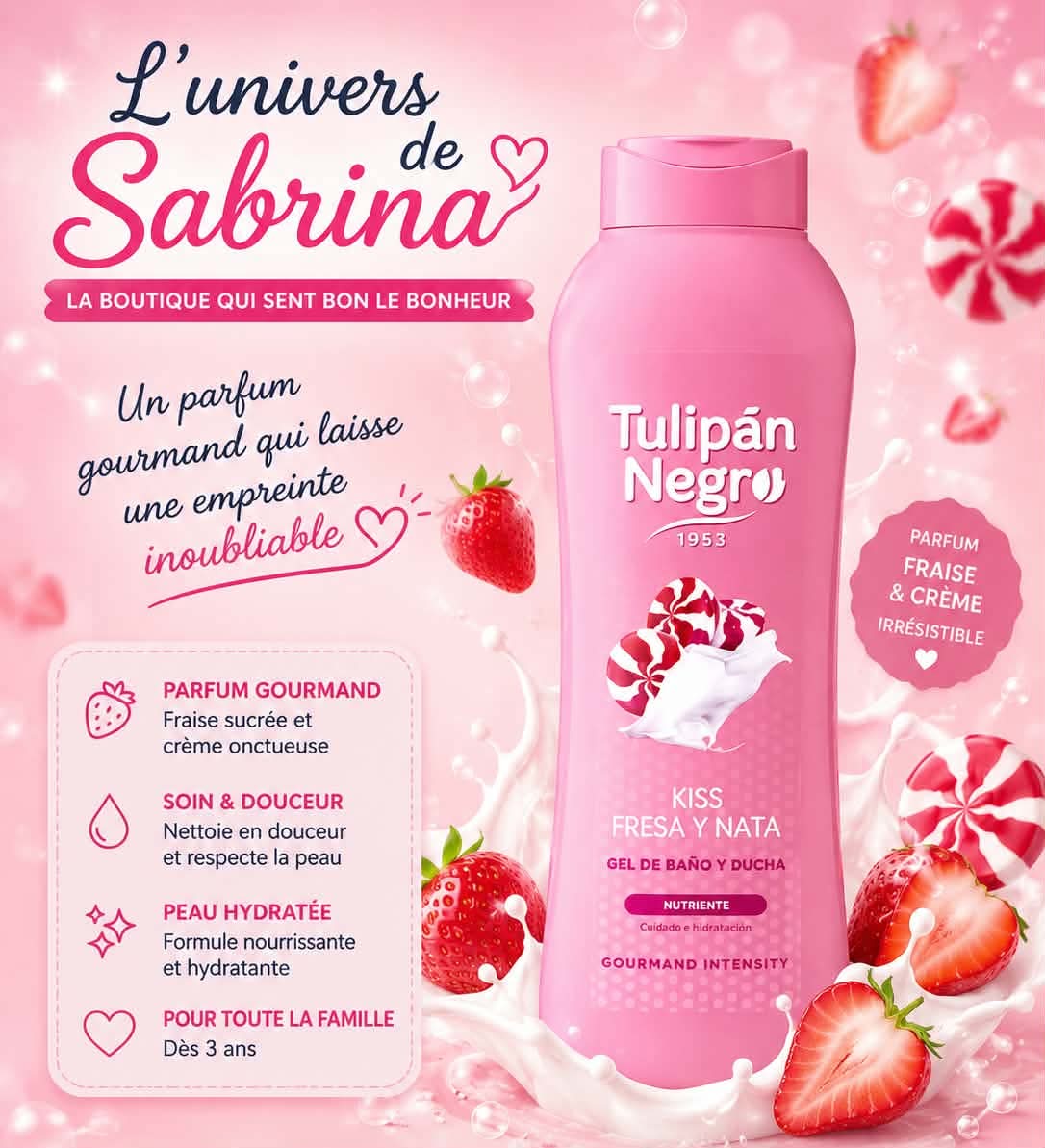 GEL DOUCHE TULIPAN NEGRO 650ML (plusieurs senteurs)