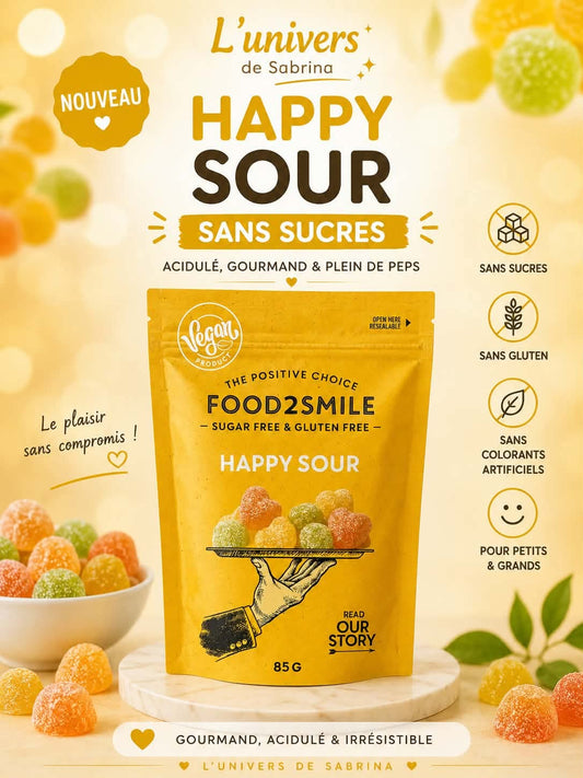 BONBON SANS SUCRE HAPPY SOUR 85G