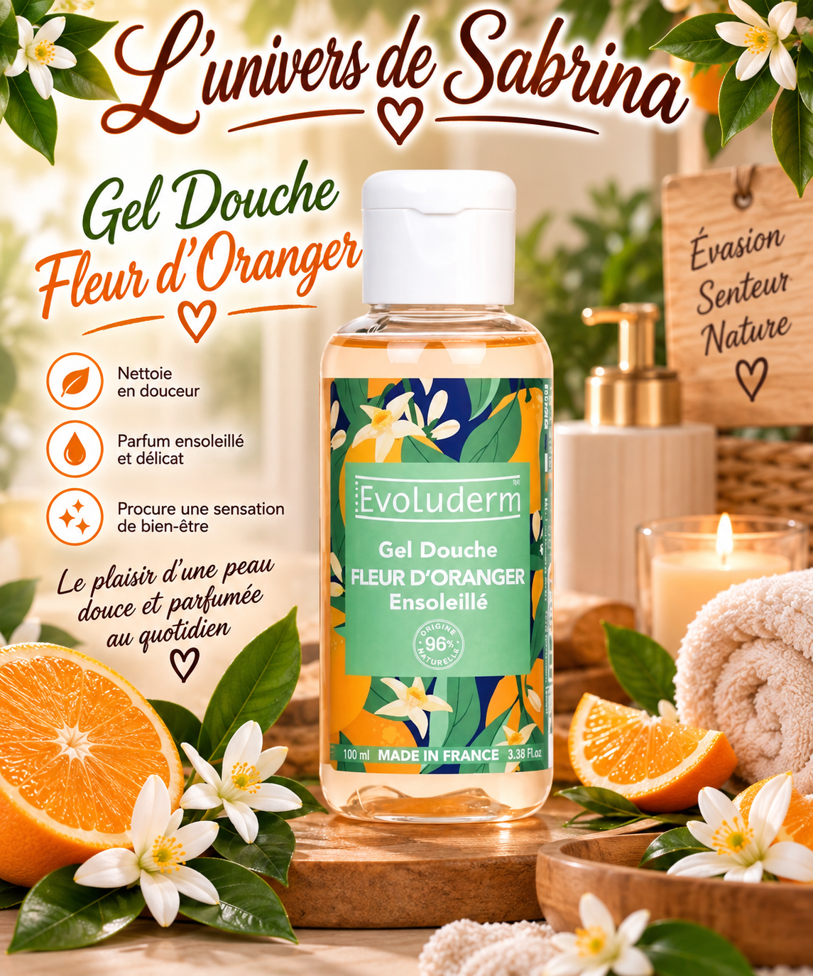 GEL DOUCHE 100ML (plusieurs senteurs)
