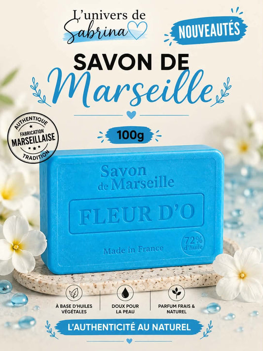 SAVON RECTANGLE FLEUR D'O