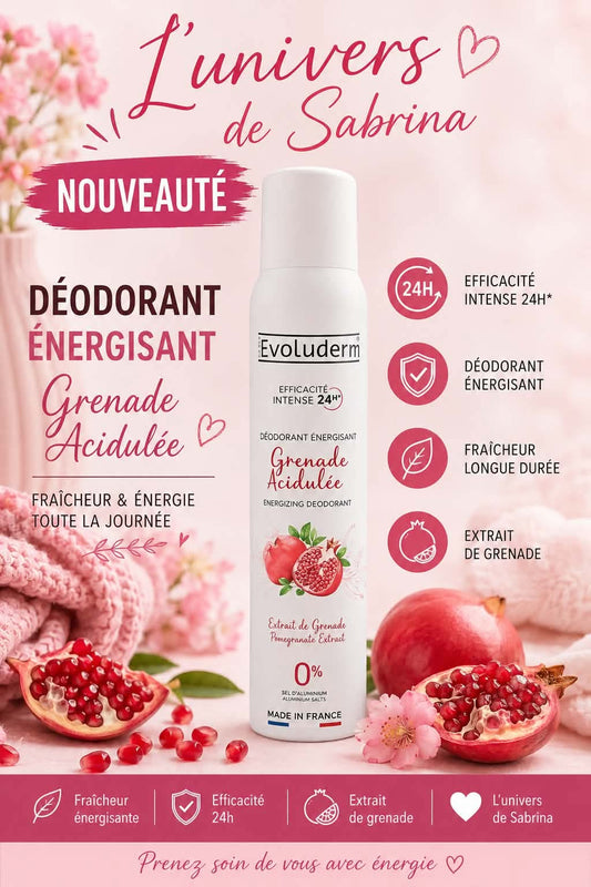 DEODORANT ENERGISANT GRENADE ACIDULÉE