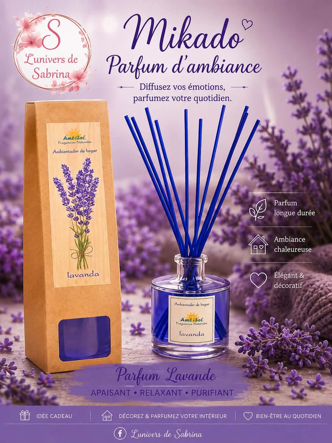 MIKADO 100ML (plusieurs senteurs)