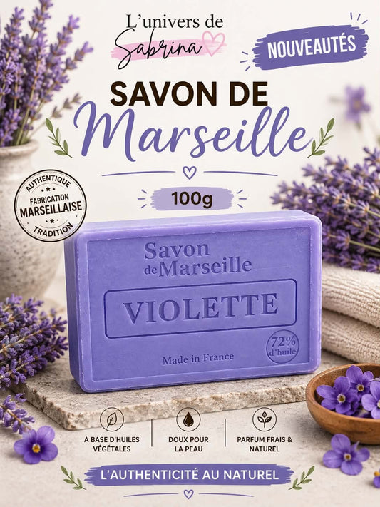 SAVON RECTANGLE VIOLETTE