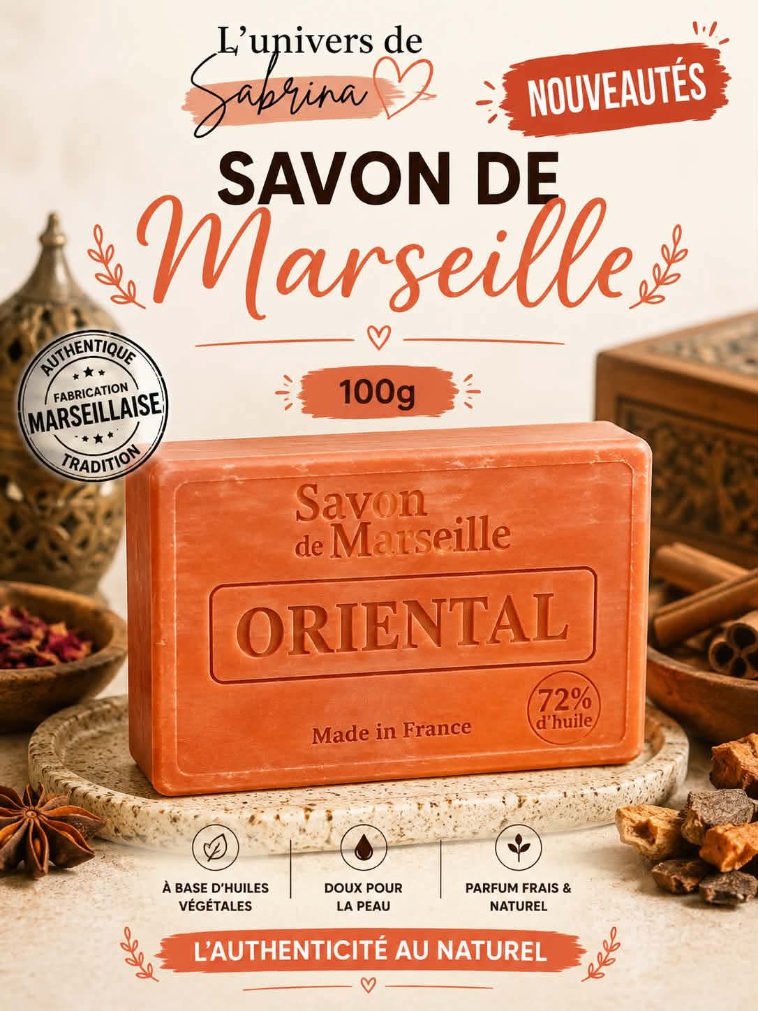SAVON RECTANGLE ORIENTAL