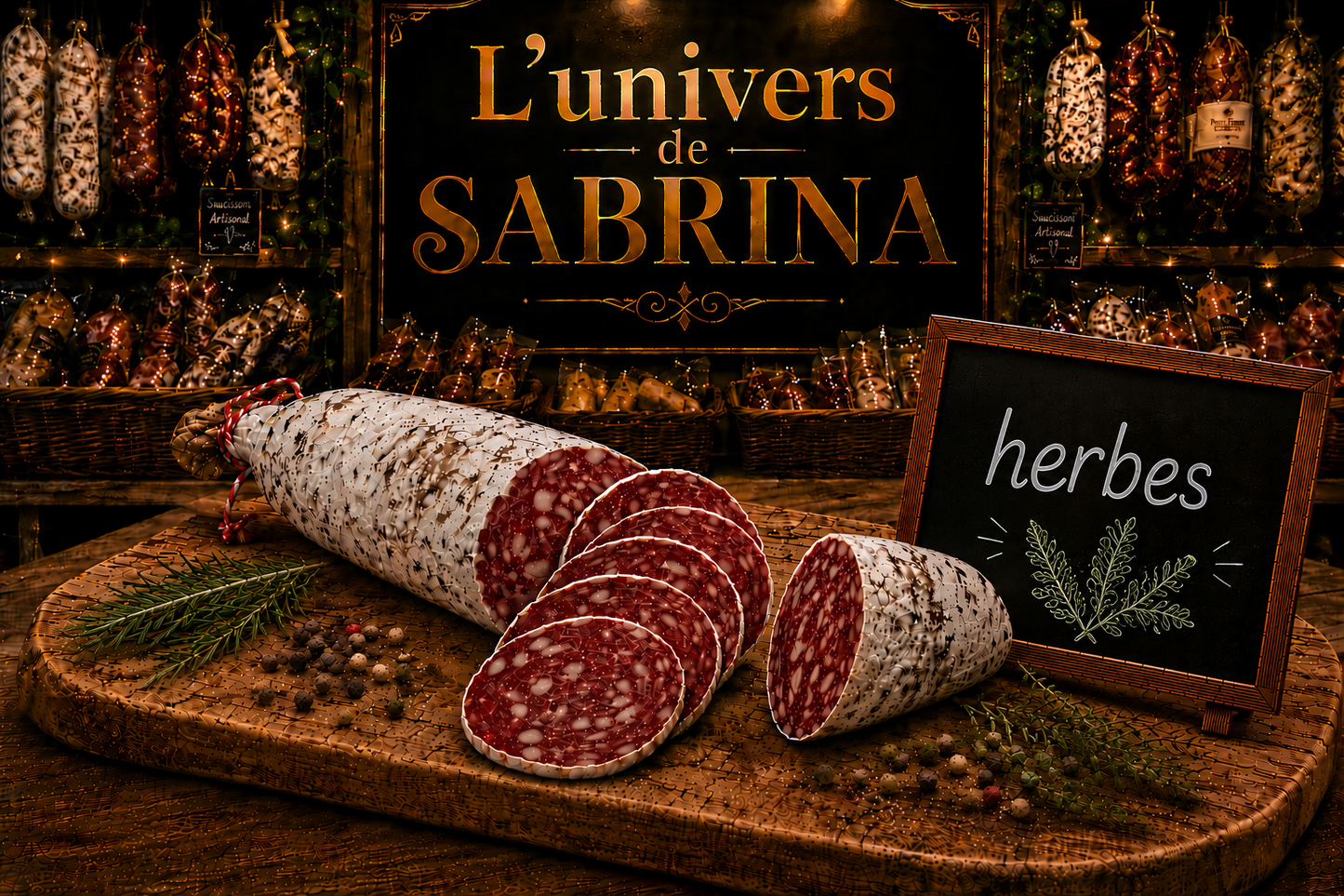 SAUCISSON SEC AUX HERBES 160G - 180G