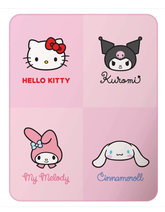 PLAID POLAIRE HELLO KITTY REUNION
