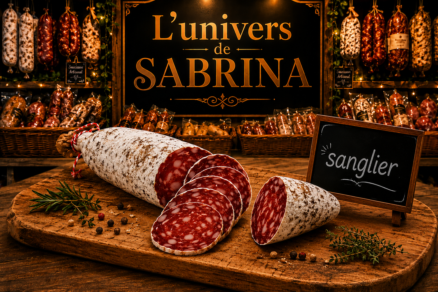 SAUCISSON AU SANGLIER 160G-180G