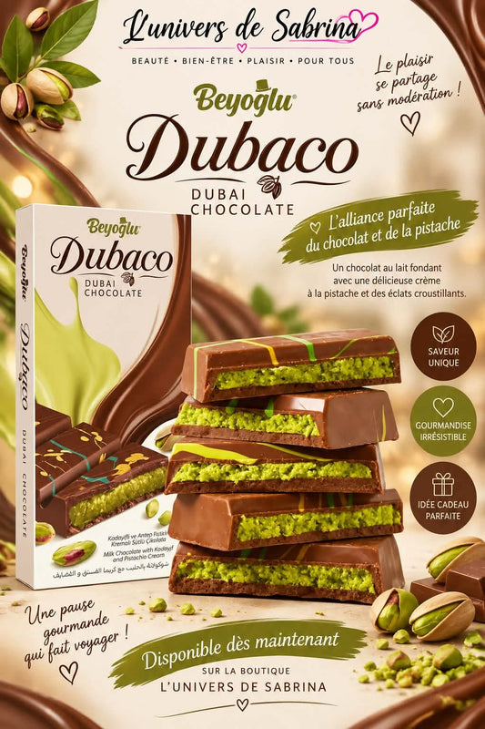 TABLETTE DE DUBAI - CHOCOLAT AU LAIT PISTACHE ET KNAFECH