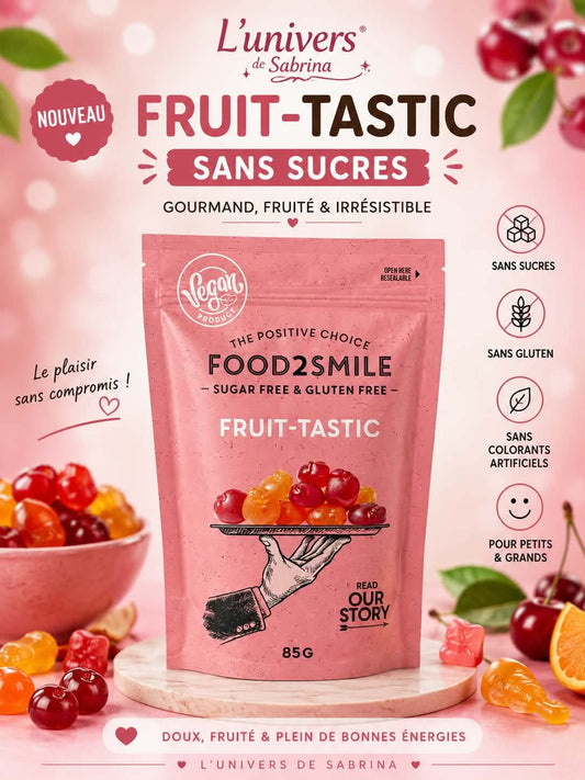 BONBON SANS SUCRE FRUIT TASTIC 85G
