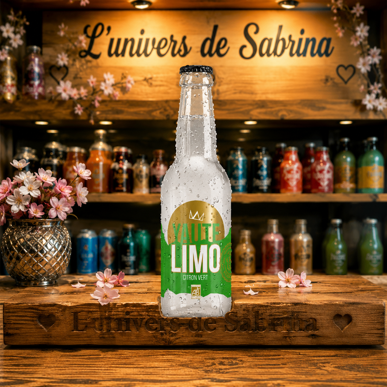 LIMONADE ARTISANALE BIO AU CITRON VERT - BOUTEILLE 33CL