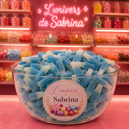 BOUTEILLE FRAMBOISE BLEUE SUCREE 100G (DULCEPLUS)