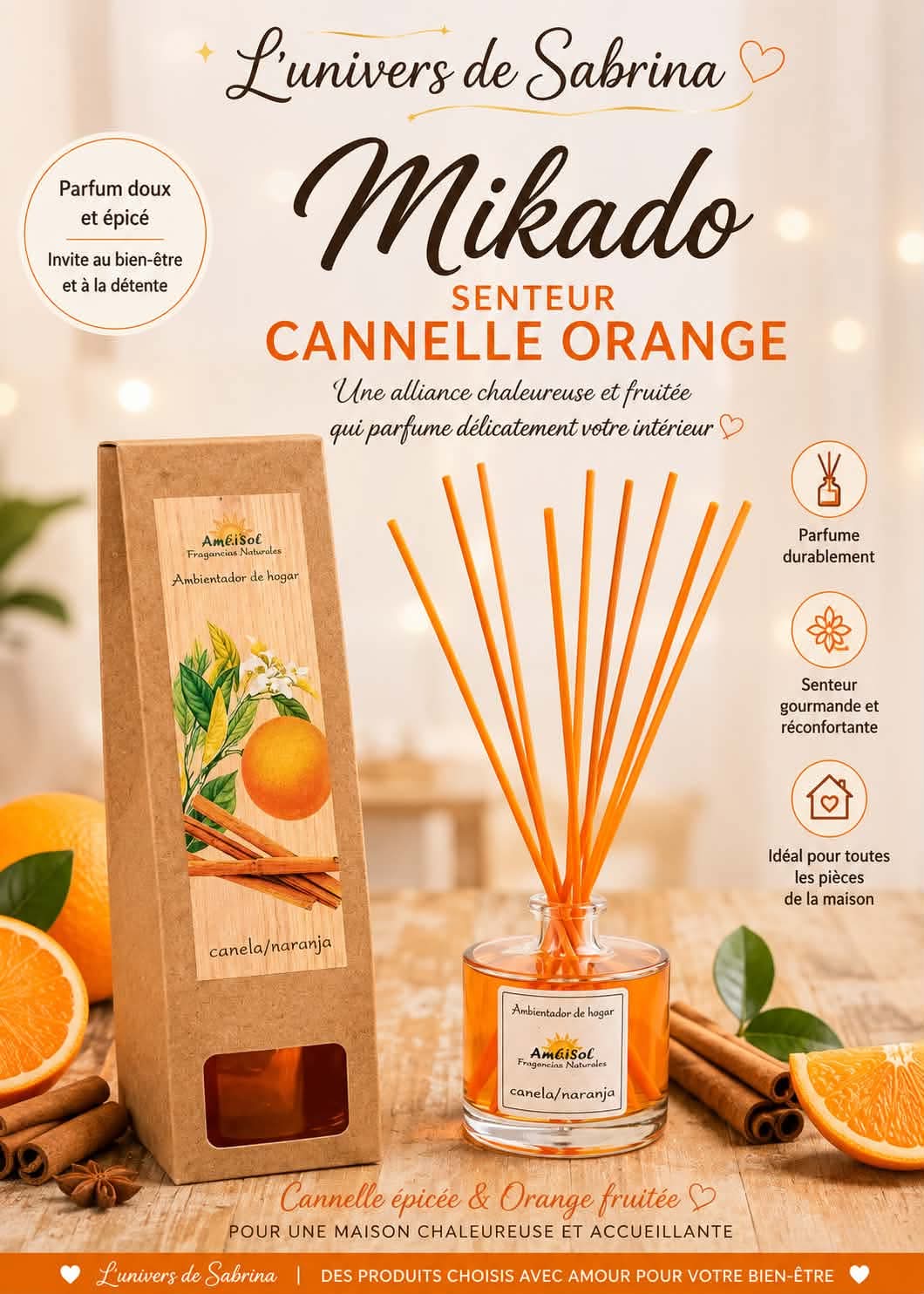 MIKADO 100ML (plusieurs senteurs)