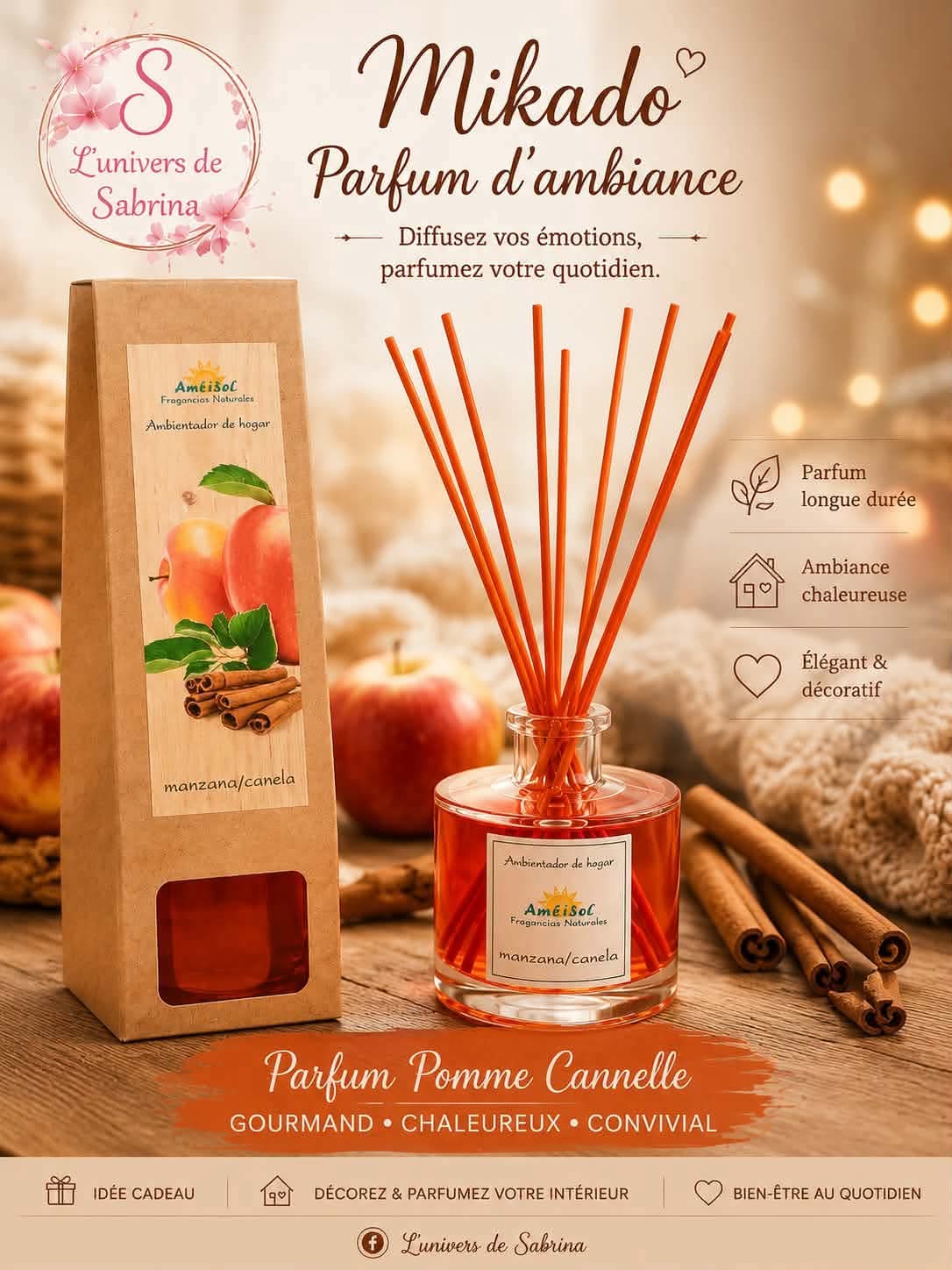 MIKADO 100ML (plusieurs senteurs)