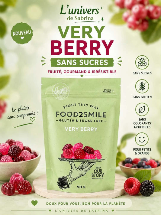 BONBON SANS SUCRE VERY BERRY 90G