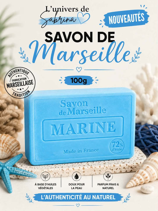 SAVON RECTANGLE MARINE - CITRON VERT