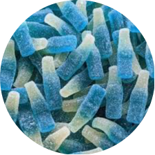 BOUTEILLE FRAMBOISE BLEUE SUCREE 100G